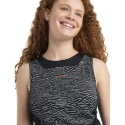 Icebreaker ZoneKnit™ Cropped Topo Lines BH-Shirt Dames - Zwart/Snow/AOP 9 Icebreaker ZoneKnit™ Cropped Topo Lines BH-Shirt Dames - Zwart/Snow/AOP -Fitness-Mode Winkel icebreaker womens zoneknit topo lines cropped bra tank black snow aop model 4 1499290