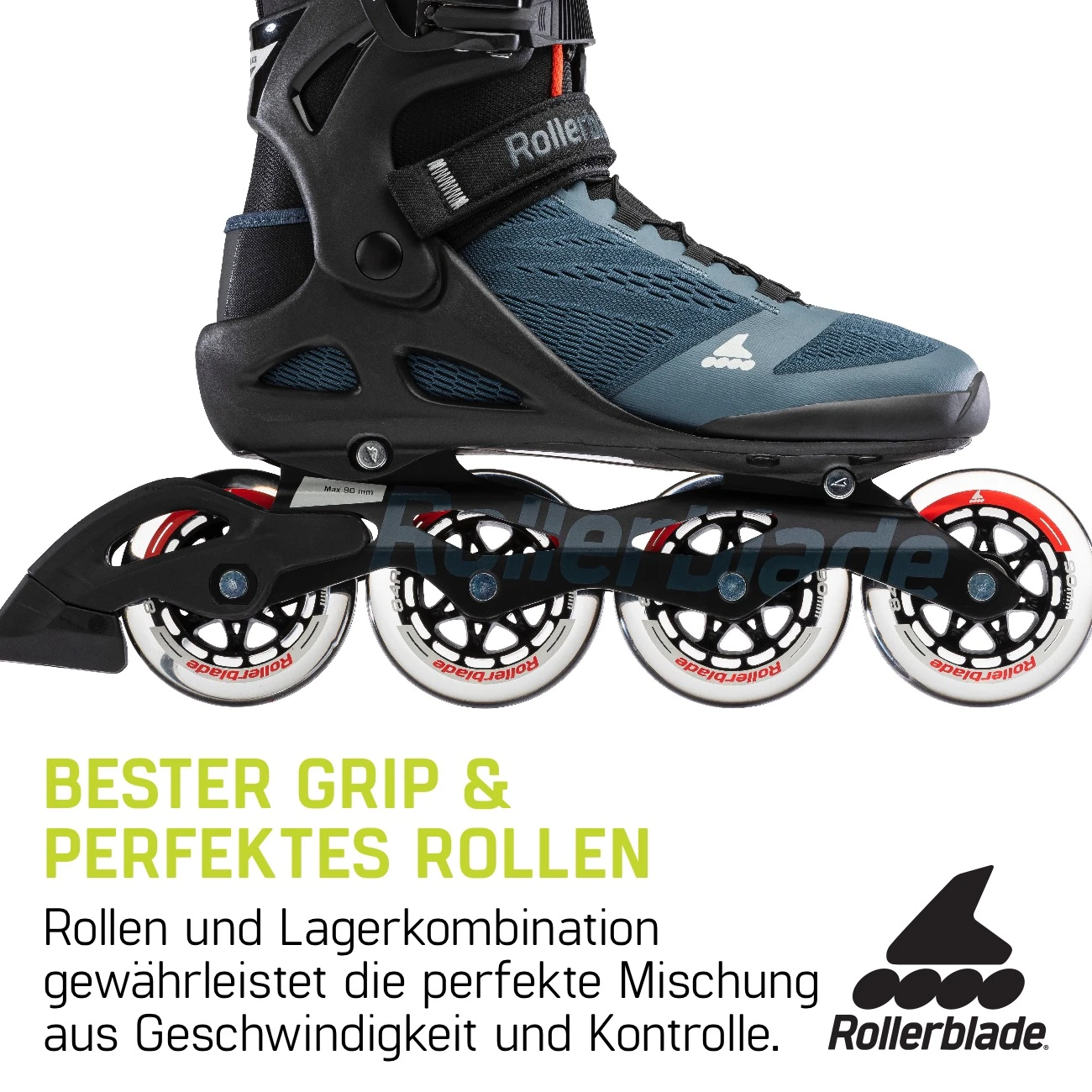 Rollerblade Macroblade 90 - Men Fitness Inline Skates - Orion Blue/spicy Orange 15 Rollerblade Macroblade 90 - Men Fitness Inline Skates - Orion Blue/spicy Orange - Afbeelding 13