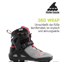 Rollerblade Macroblade 90 W - Women Fitness Inline Skates - Neutral Grey/paradise Pink -Fitness-Mode Winkel macroblade 90 woman 10 1246543
