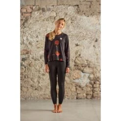 Maloja JuliaM. Yoga Shirt Met Lange Mouwen Dames - Moonless Alpflower 8749 -Fitness-Mode Winkel maloja antellam 1529703