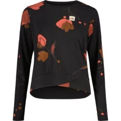 Maloja JuliaM. Yoga Shirt Met Lange Mouwen Dames - Moonless Alpflower 8749