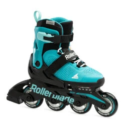 Rollerblade Microblade - Kids Inline Skates - Aqua/black 18 Rollerblade Microblade - Kids Inline Skates - Aqua/black -Fitness-Mode Winkel microblade aqua 2 1221553