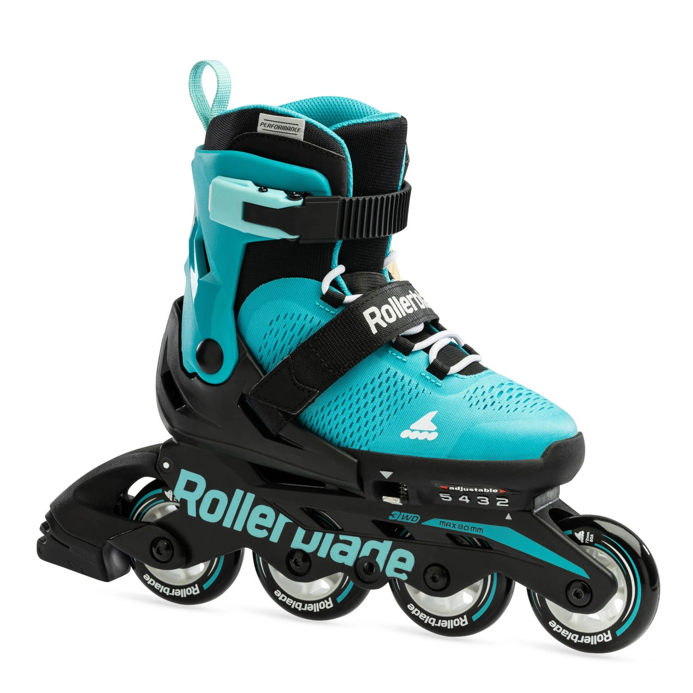 Rollerblade Microblade - Kids Inline Skates - Aqua/black 5 Rollerblade Microblade - Kids Inline Skates - Aqua/black - Afbeelding 3