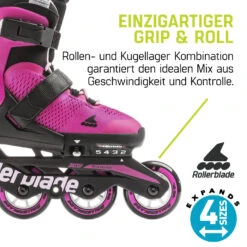 Rollerblade Microblade - Kids Inline Skates - Aqua/black 29 Rollerblade Microblade - Kids Inline Skates - Aqua/black -Fitness-Mode Winkel microblade roll 1221520 1
