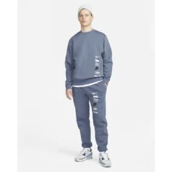 Nike Club Fleece Joggingbroek Voor Heren - Diffused Blue DX0795-491 -Fitness-Mode Winkel nike club fleece mens jogger pants diffused blue dx0795 491 6 1430752
