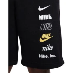 Nike Club Fleece Korte Broek Heren - Zwart FB8830-010 -Fitness-Mode Winkel nike club fleece mens shorts black fb8830 010 4 1476858
