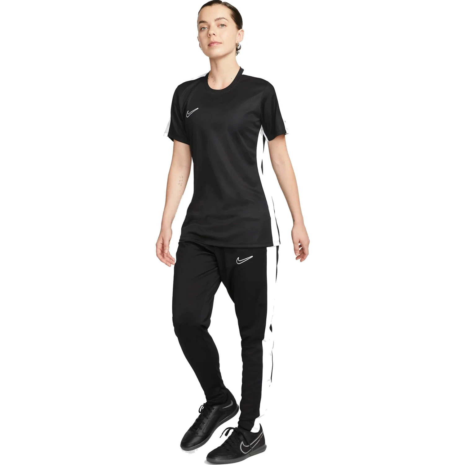 Nike Dri-FIT Academy Dames Broek - Zwart/wit/wit DX0508-010 5 Nike Dri-FIT Academy Dames Broek - Zwart/wit/wit DX0508-010 - Afbeelding 3