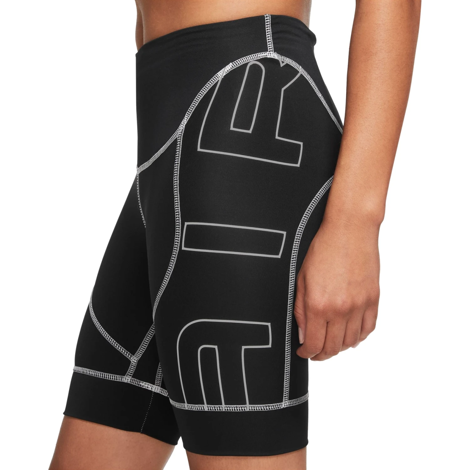 Nike Dri-FIT Air 7" Korte Broek Dames - Zwart/wit/wit DX2946-010 5 Nike Dri-FIT Air 7" Korte Broek Dames - Zwart/wit/wit DX2946-010 - Afbeelding 3