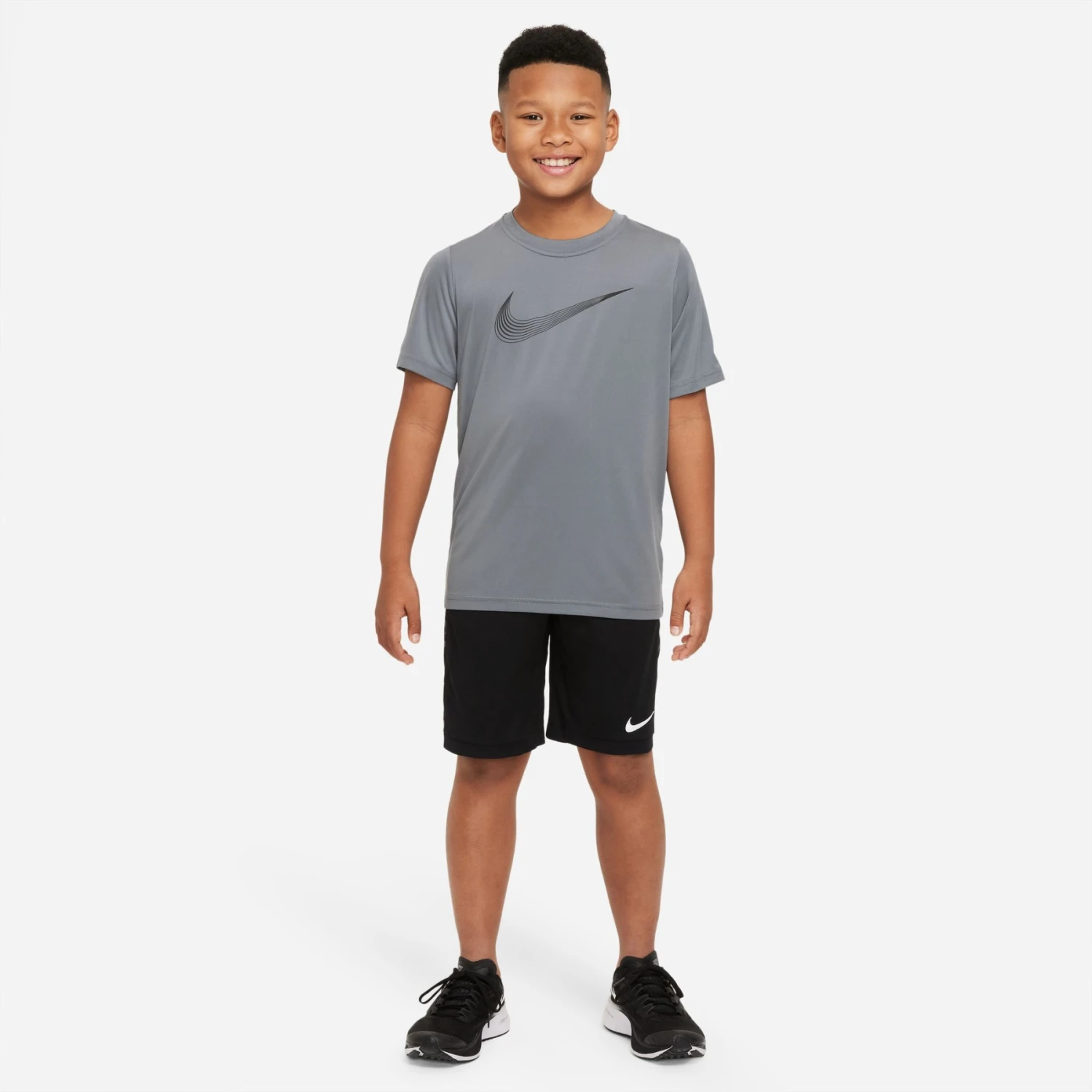 Nike Dri-FIT Trainingsshirt Kinderen - Smoke Grey/black DM8535-084 6 Nike Dri-FIT Trainingsshirt Kinderen - Smoke Grey/black DM8535-084 - Afbeelding 4