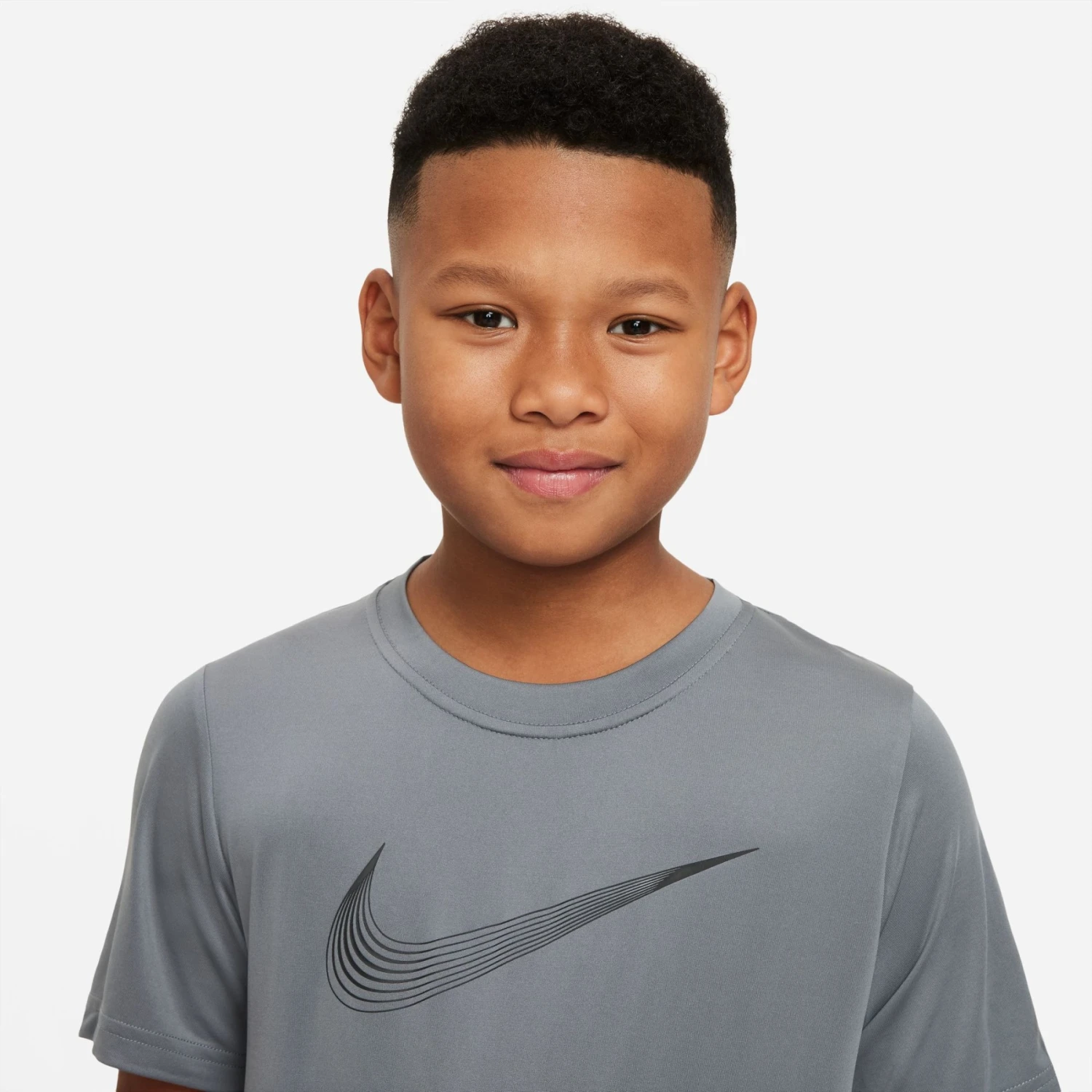 Nike Dri-FIT Trainingsshirt Kinderen - Smoke Grey/black DM8535-084 4 Nike Dri-FIT Trainingsshirt Kinderen - Smoke Grey/black DM8535-084 - Afbeelding 2