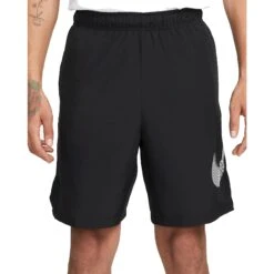Nike Dri-FIT Web-Trainingsshorts Heren - Black/smoke Grey/white DQ4799-010