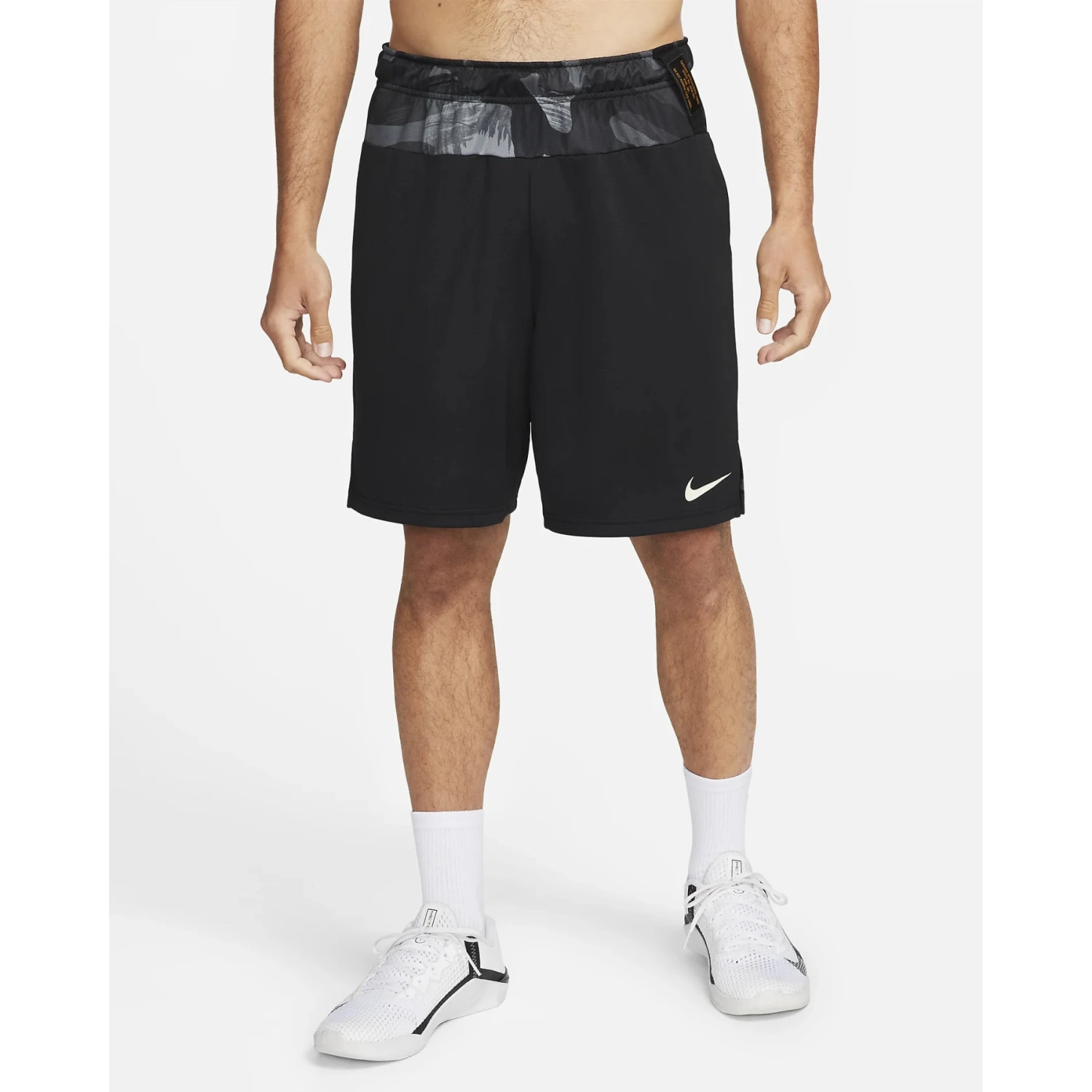 Nike Dri-FIT Strick-Trainingsshorts Heren - Black/black/coconut Milk DQ4810-010 8 Nike Dri-FIT Strick-Trainingsshorts Heren - Black/black/coconut Milk DQ4810-010 - Afbeelding 6