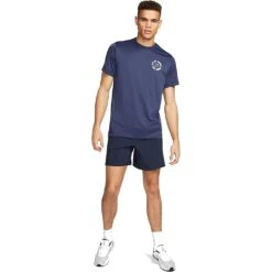 Nike Dri-FIT Unlined Woven Korte Broek 7" Heren - Obsidian/black/obsidian DV9340-451 -Fitness-Mode Winkel nike dri fit mens 7 unlined woven fitness shorts obsidian black obsidian dv9340 451 8 1415606