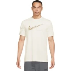Nike Dri-FIT Fitness T-Shirt Heren - Coconut Milk DZ2741-113