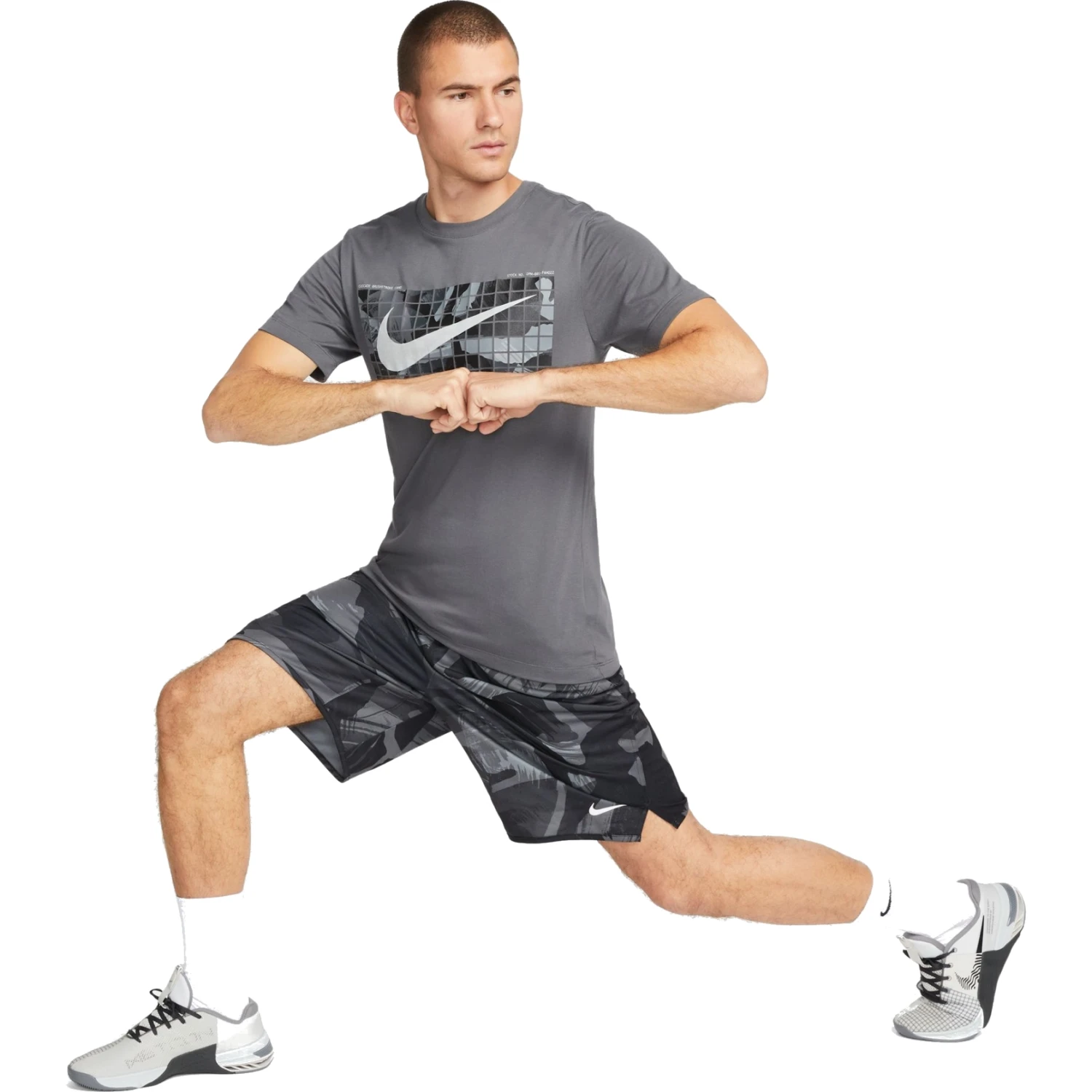 Nike Dri-FIT Camo T-Shirt Heren - Iron Grey FJ2446-068 5 Nike Dri-FIT Camo T-Shirt Heren - Iron Grey FJ2446-068 - Afbeelding 3