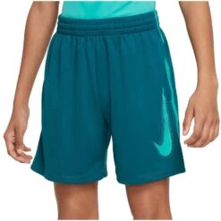 Nike Dri-FIT Multisport Graphic Korte Broek Kinderen - Geode Teal/clear Jade Ii/clear DX5361-381