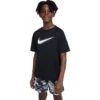 Nike Dri-FIT Multi+ Trainingsshirt Kinderen - Zwart/wit DX5386-010 -Fitness-Mode Winkel nike dri fit multisport kids shortsleeve shirt black white dx5386 010 4 1425188
