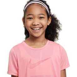 Nike Dri-Fit One Shirt Kinderen - Coral Chalk/sea Coral DD7639-611 -Fitness-Mode Winkel nike dri fit one big kids short sleeve top coral chalk sea coral dd7639 611 4 1476909