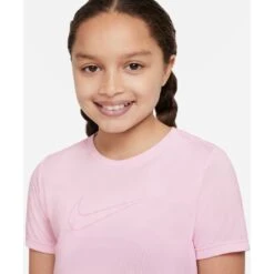 Nike Dri-Fit One Shirt Kinderen - Pink Foam/elemental Pink DD7639-664 -Fitness-Mode Winkel nike dri fit one big kids short sleeve top pink foam elemental pink dd7639 664 2 1248007