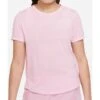 Nike Dri-Fit One Shirt Kinderen - Pink Foam/elemental Pink DD7639-664 -Fitness-Mode Winkel nike dri fit one big kids short sleeve top pink foam elemental pink dd7639 664 3 1248006