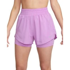 Nike One Dri-FIT 2-In-1 Korte Broek 3" Dames - Rush Fuchsia/reflective Silver DX6016-532