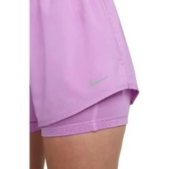 Nike One Dri-FIT 2-In-1 Korte Broek 3" Dames - Rush Fuchsia/reflective Silver DX6016-532 -Fitness-Mode Winkel nike dri fit one womens high waisted 3 2 in 1 shorts rush fuchsia reflective silver dx6016 532 5 1521092