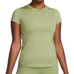 Nike Dri-FIT One Top Met Aansluitende Pasvorm Dames - Alligator/white DD0626-334