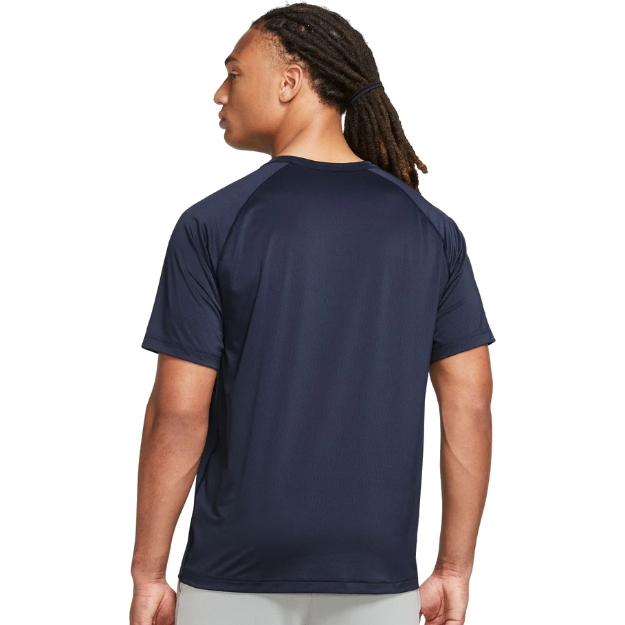 Nike Dri-FIT Ready Fitness T-Shirt Heren - Obsidian/black DV9815-451 4 Nike Dri-FIT Ready Fitness T-Shirt Heren - Obsidian/black DV9815-451 - Afbeelding 2