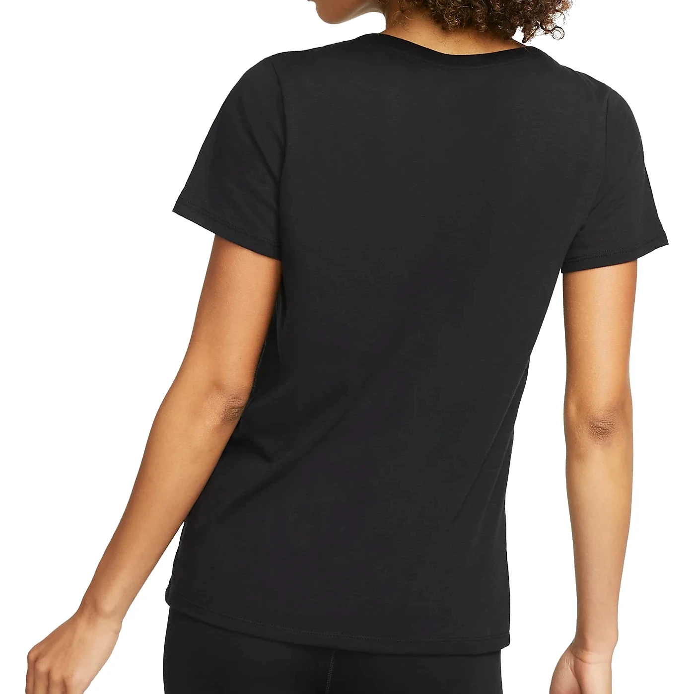 Nike Dri-FIT Script T-Shirt Dames - Zwart FD2986-010 4 Nike Dri-FIT Script T-Shirt Dames - Zwart FD2986-010 - Afbeelding 2