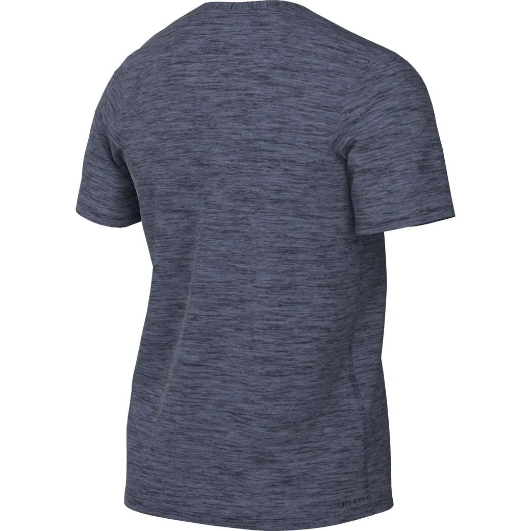 Nike Dri-FIT UV Hyverse T-Shirt Fitness Heren - Obsidian/heather/black DV9839-451 4 Nike Dri-FIT UV Hyverse T-Shirt Fitness Heren - Obsidian/heather/black DV9839-451 - Afbeelding 2