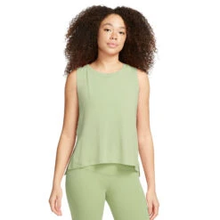 Nike Dri-FIT Yoga Tanktop Dames - Honeydew/multi Color DV9167-343