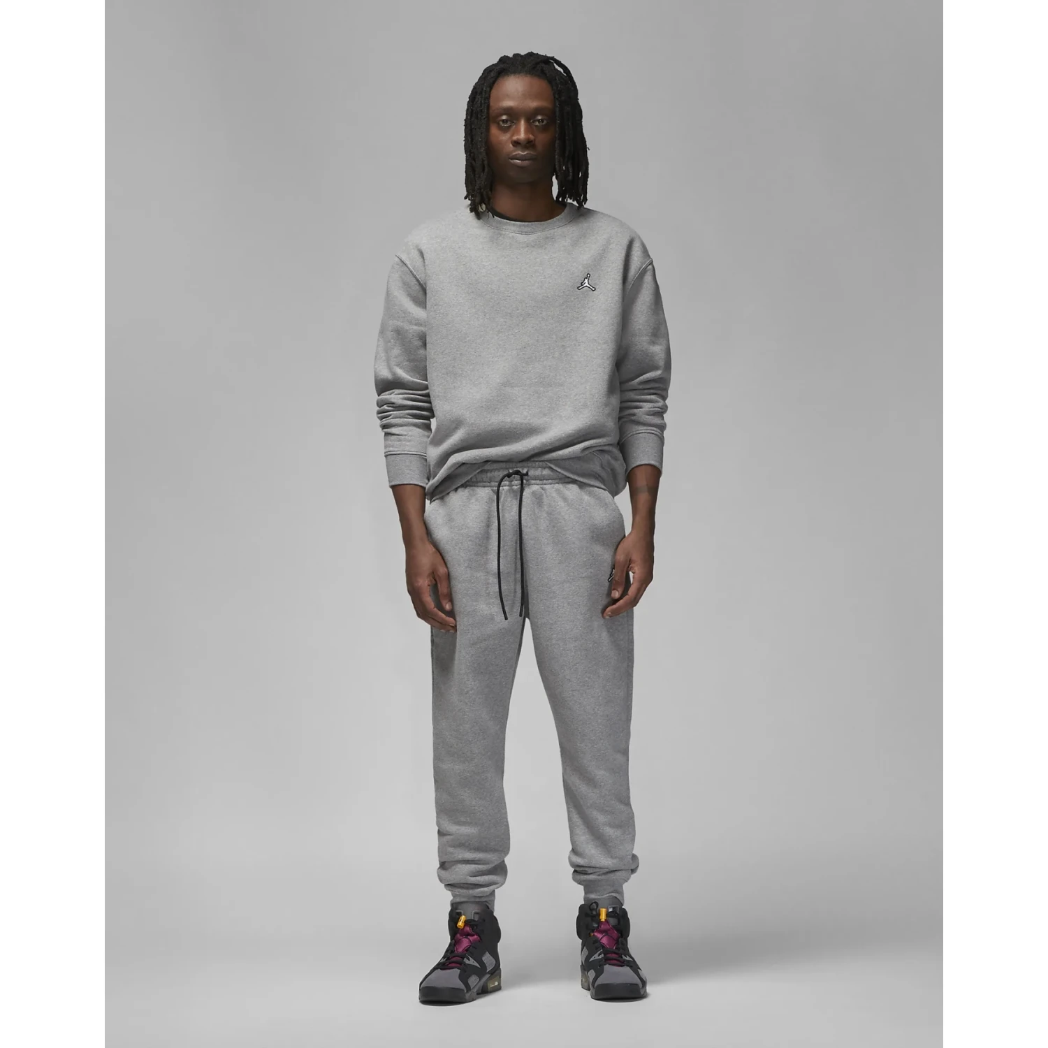 Nike Essentail Fleecebroek Heren - Carbon Heather/black/white DQ7340-091 7 Nike Essentail Fleecebroek Heren - Carbon Heather/black/white DQ7340-091 - Afbeelding 5