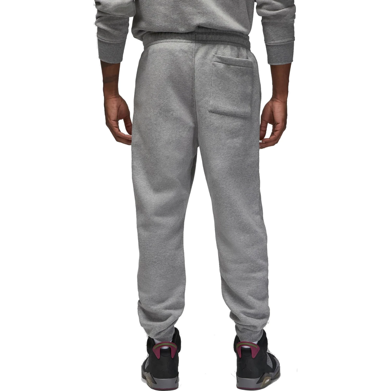 Nike Essentail Fleecebroek Heren - Carbon Heather/black/white DQ7340-091 4 Nike Essentail Fleecebroek Heren - Carbon Heather/black/white DQ7340-091 - Afbeelding 2