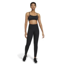 Nike One Legging Met Halfhoge Taille Voor Dames - Black/white DD0252-010 -Fitness-Mode Winkel nike one damen leggings black white dd0252 010 3 918890