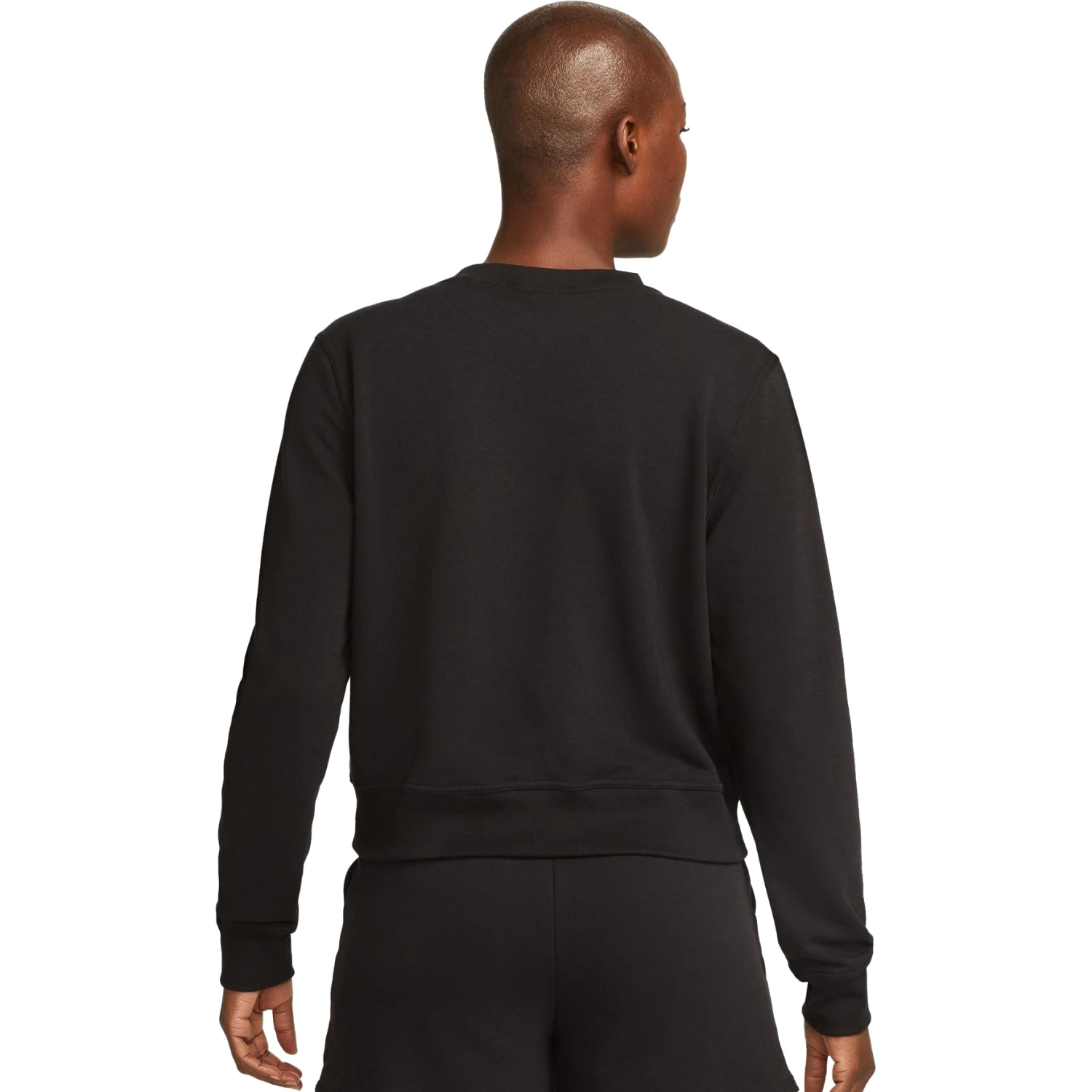 Nike One Dri-FIT Crew-Neck LBR Sweatshirt Dames - Black/white FB5125-010 4 Nike One Dri-FIT Crew-Neck LBR Sweatshirt Dames - Black/white FB5125-010 - Afbeelding 2