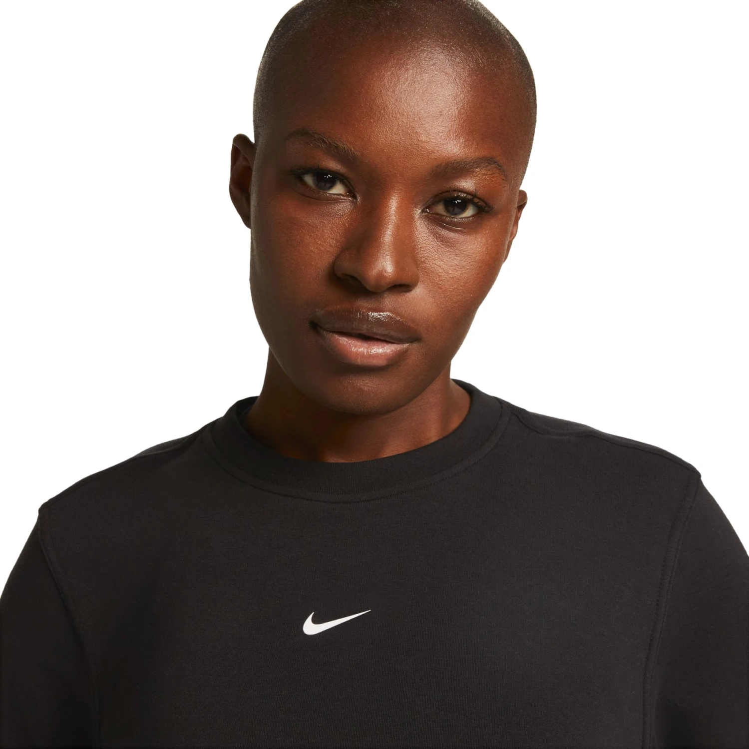 Nike One Dri-FIT Crew-Neck LBR Sweatshirt Dames - Black/white FB5125-010 6 Nike One Dri-FIT Crew-Neck LBR Sweatshirt Dames - Black/white FB5125-010 - Afbeelding 4