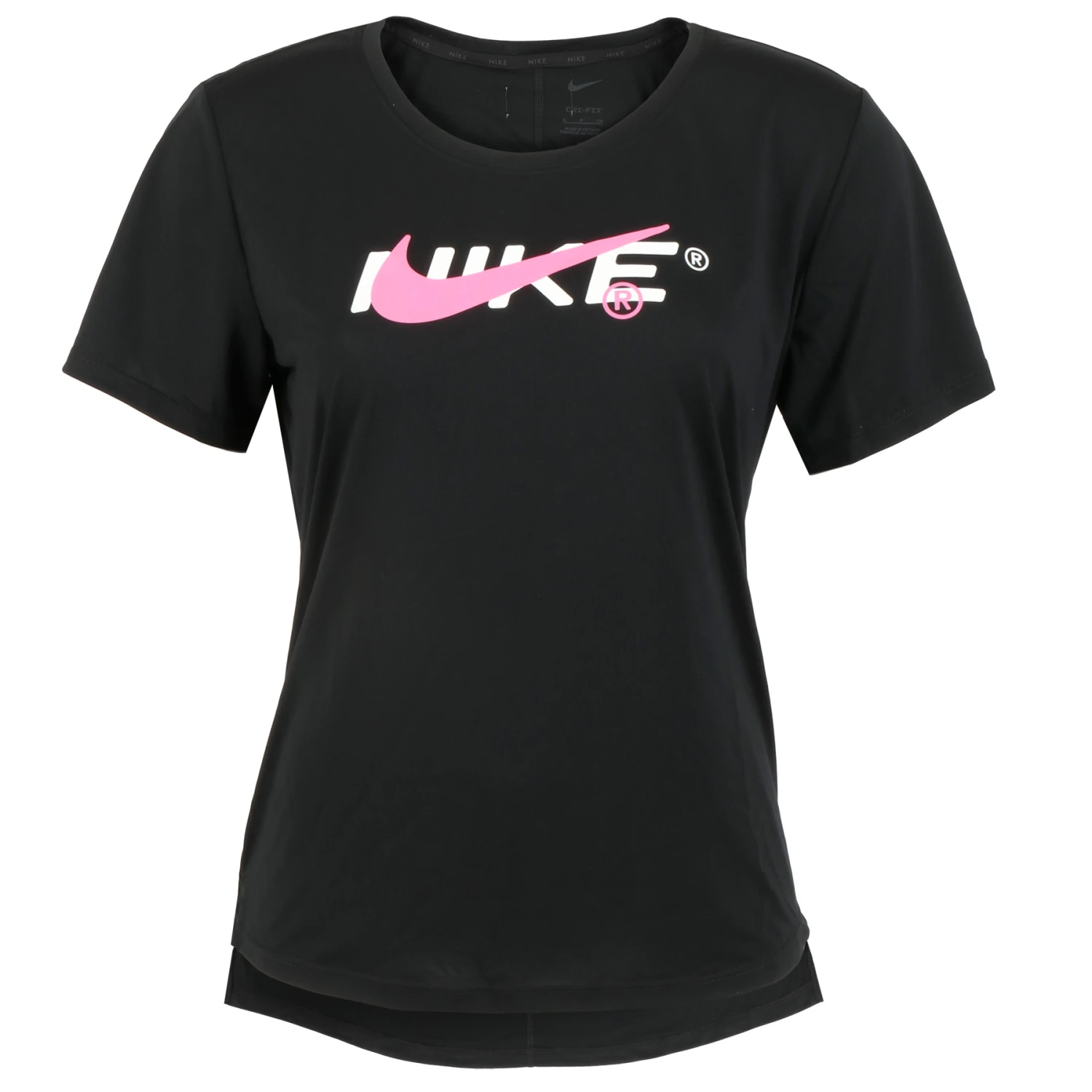 Nike Dri-FIT One Hybrid T-Shirt Dames - Zwart DX0094-010 3 Nike Dri-FIT One Hybrid T-Shirt Dames - Zwart DX0094-010