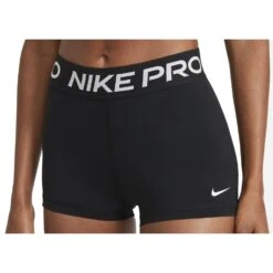 Nike Pro 3" Korte Broek Dames - Zwart/wit CZ9857-010