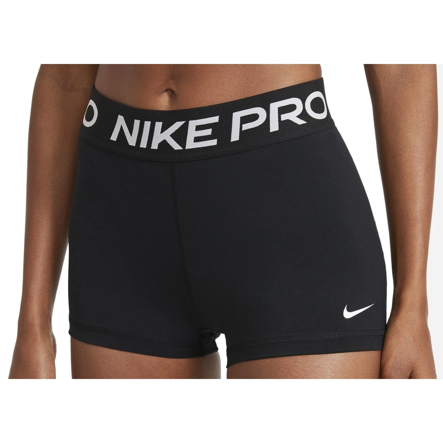 Nike Pro 3" Korte Broek Dames - Zwart/wit CZ9857-010 2 Nike Pro 3" Korte Broek Dames - Zwart/wit CZ9857-010
