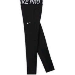 Nike Pro Leggings Kinderen - Black/white DA1028-010