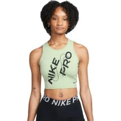 Nike Pro Dri-FIT Tanktop Dames - Honeydew/black FB5261-343