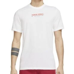 Nike Pro Dri-FIT Training T-Shirt Heren - White DM5677-100