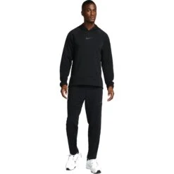 Nike Pro Fleece Fitness Leggings Heren - Black/iron Grey DV9910-010 -Fitness-Mode Winkel nike pro mens fleece fitness pants black iron grey dv9910 010 2 1415240