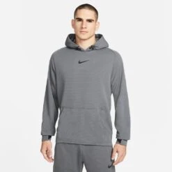 Nike Pro Fleece Training Hoodie Heren - Iron Grey/black/black DM5889-068 -Fitness-Mode Winkel nike pro mens pullover fleece training hoodie iron grey black black dm5889 068 3 1313522