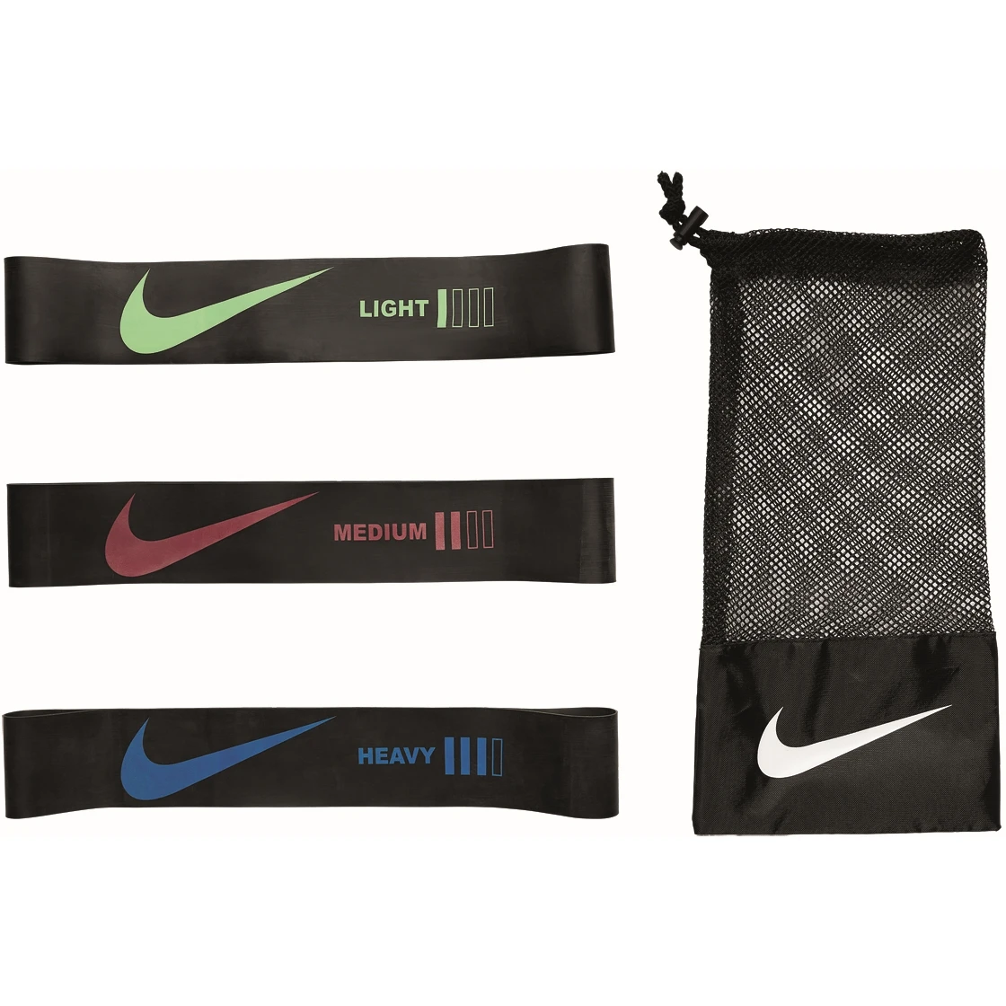 Nike Resistance Mini Weerstandsband - Set Van 3 - Zwart/zwart/zwart 013 3 Nike Resistance Mini Weerstandsband - Set Van 3 - Zwart/zwart/zwart 013