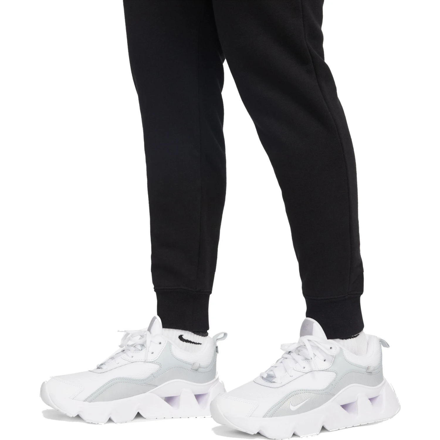 Nike Sportswear Club Fleece Broek Dames - Zwart/wit DQ5191-010 6 Nike Sportswear Club Fleece Broek Dames - Zwart/wit DQ5191-010 - Afbeelding 4