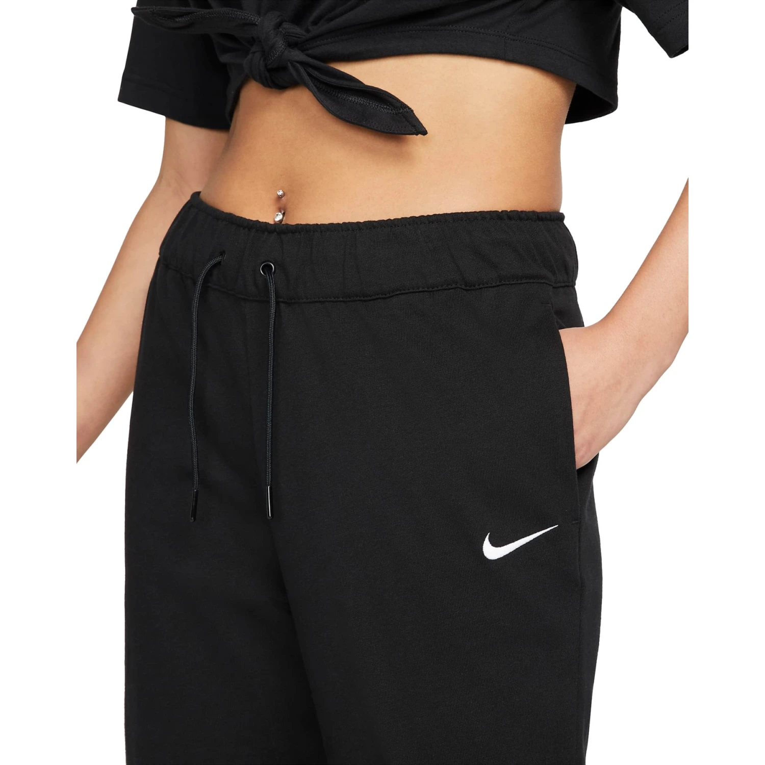 Nike Sportswear Easy Trainingsbroek Dames - Zwart/wit DM6419-010 5 Nike Sportswear Easy Trainingsbroek Dames - Zwart/wit DM6419-010 - Afbeelding 3