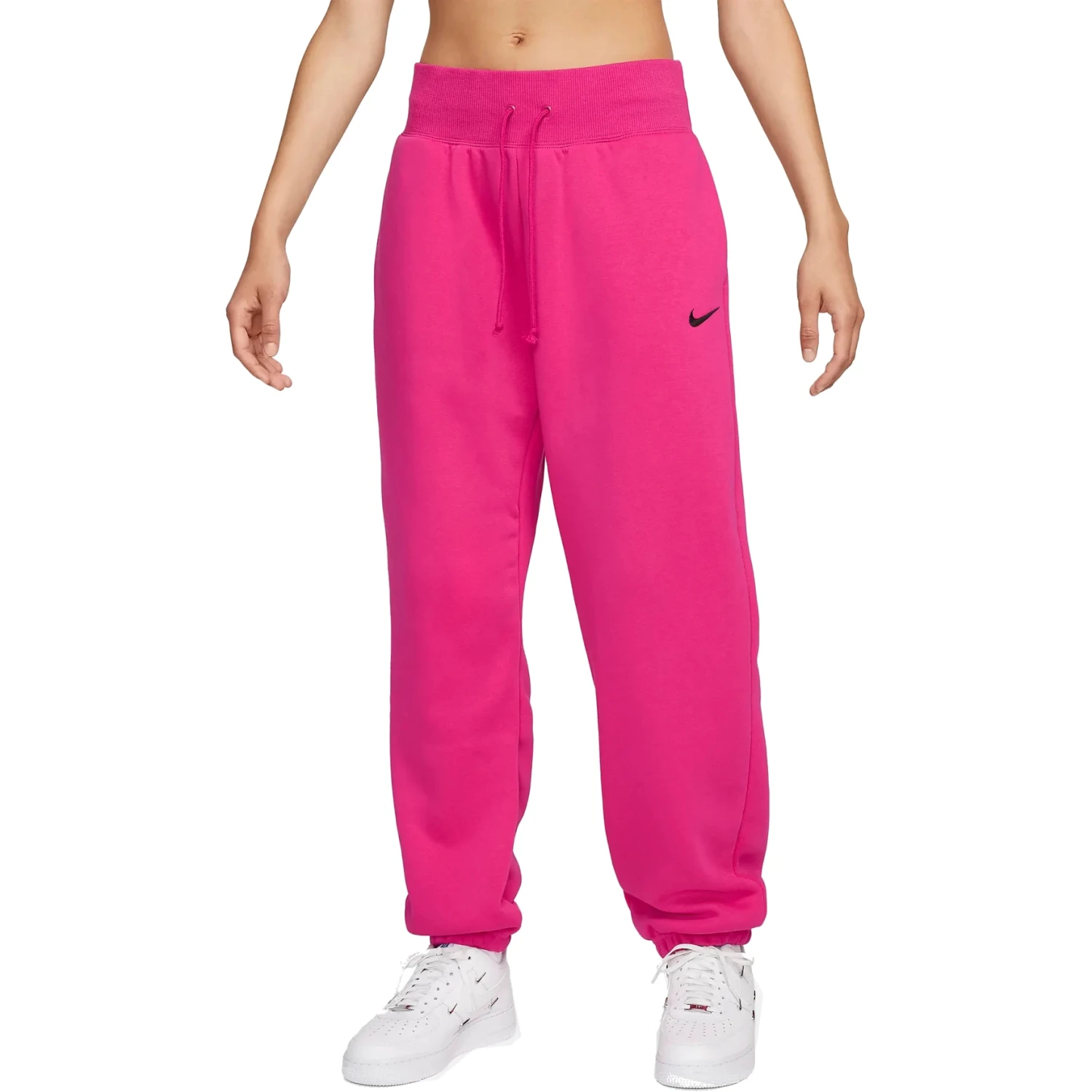 Nike Sportswear Phoenix Fleece Joggingbroek Voor Dames - Fireberry/black DQ5887-615 3 Nike Sportswear Phoenix Fleece Joggingbroek Voor Dames - Fireberry/black DQ5887-615
