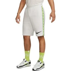 Nike Sportswear Repeat-French-Terry Korte Broek Voor Heren - Summit White/black FJ5317-121 -Fitness-Mode Winkel nike sportswear repeat french terry mens shorts summit white black fj5317 121 3 1479754