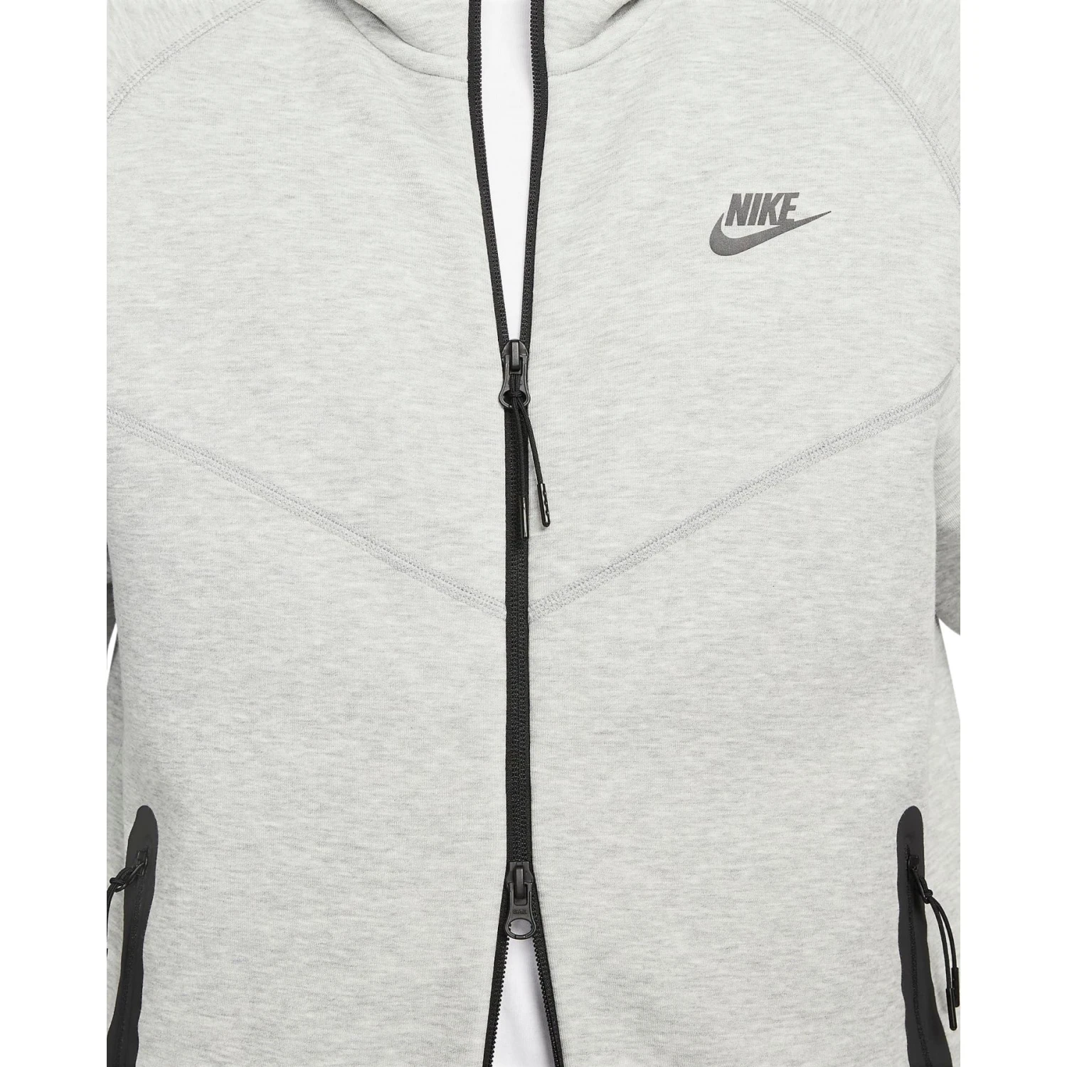 Nike Sportswear Tech Fleece Windrunner Jas Heren - Dark Grey Heather/black FB7921-063 8 Nike Sportswear Tech Fleece Windrunner Jas Heren - Dark Grey Heather/black FB7921-063 - Afbeelding 6
